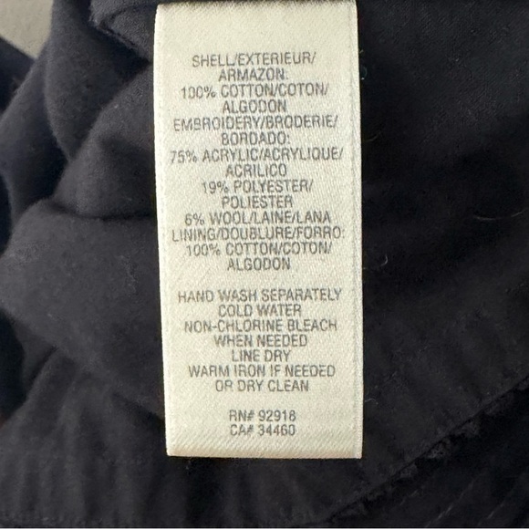 JUICY COUTURE Embroidered Shift Dress Black 100% Cotton A-Line Scoop Neck Size 6 - Picture 15 of 15